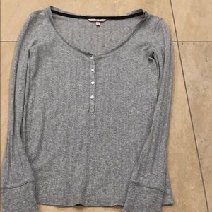 Sparkle grey pajama top